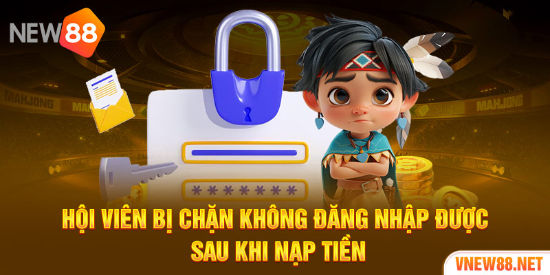 Hội viên bị chặn không đăng nhập được sau khi nạp tiền