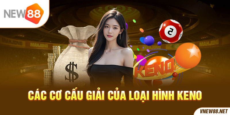 Các cơ cấu giải của loại hình Keno