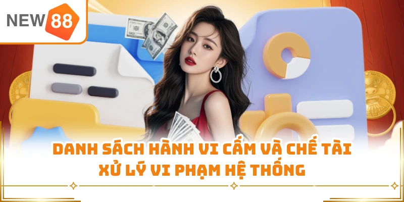 Danh sách hành vi cấm và chế tài xử lý vi phạm hệ thống