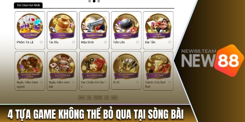 4 tựa game không thể bỏ qua tại sòng bài