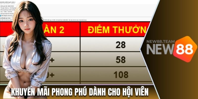 Khuyến mãi phong phú dành cho hội viên