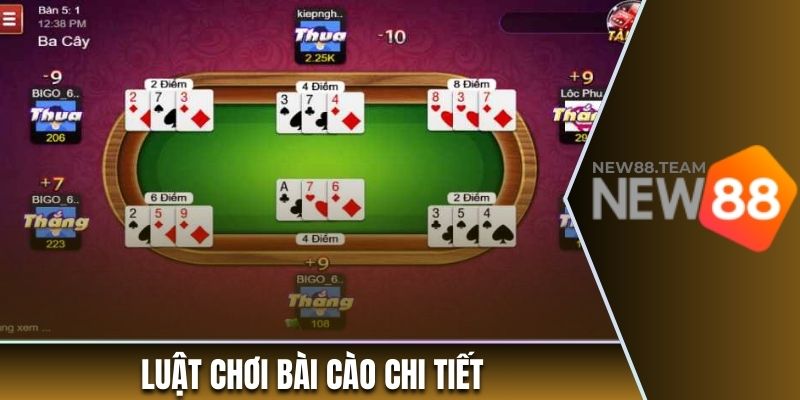 Luật chơi bài Cào chi tiết